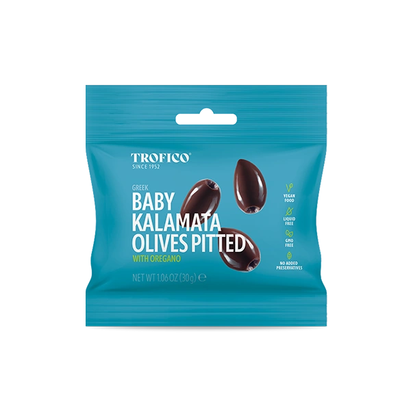 BABY KALAMATA OLIVES PITTED WITH OREGANO